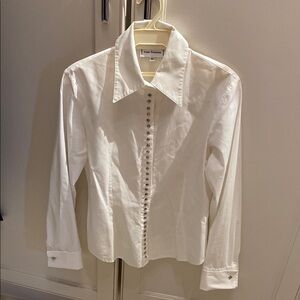 Anne Fontaine White Button-Up Shirt